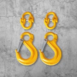 2x Traderight Eye Sling Hook Hammer Lock Chain Connector Kit Caravan Trailer With Connectors -Carbon Offroad Sales 0SA5sOLfehzHWFavBqWJ7LonA