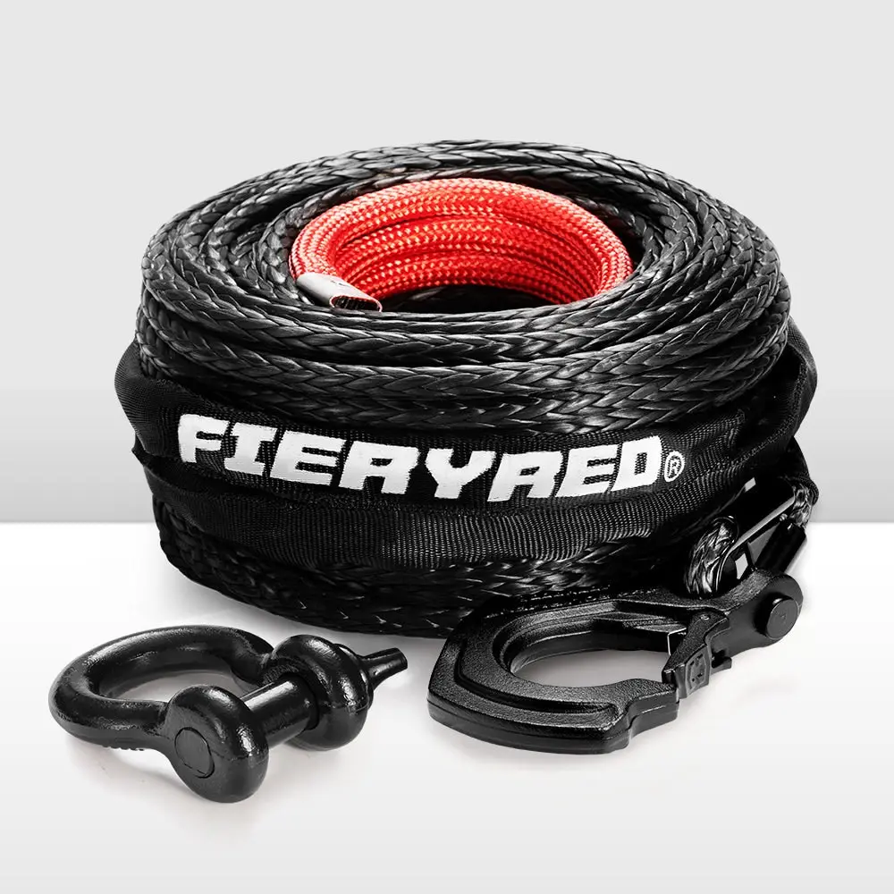FIERYRED 10MM X 30M Synthetic Winch Rope 3 FIERYRED 10MM X 30M Synthetic Winch Rope