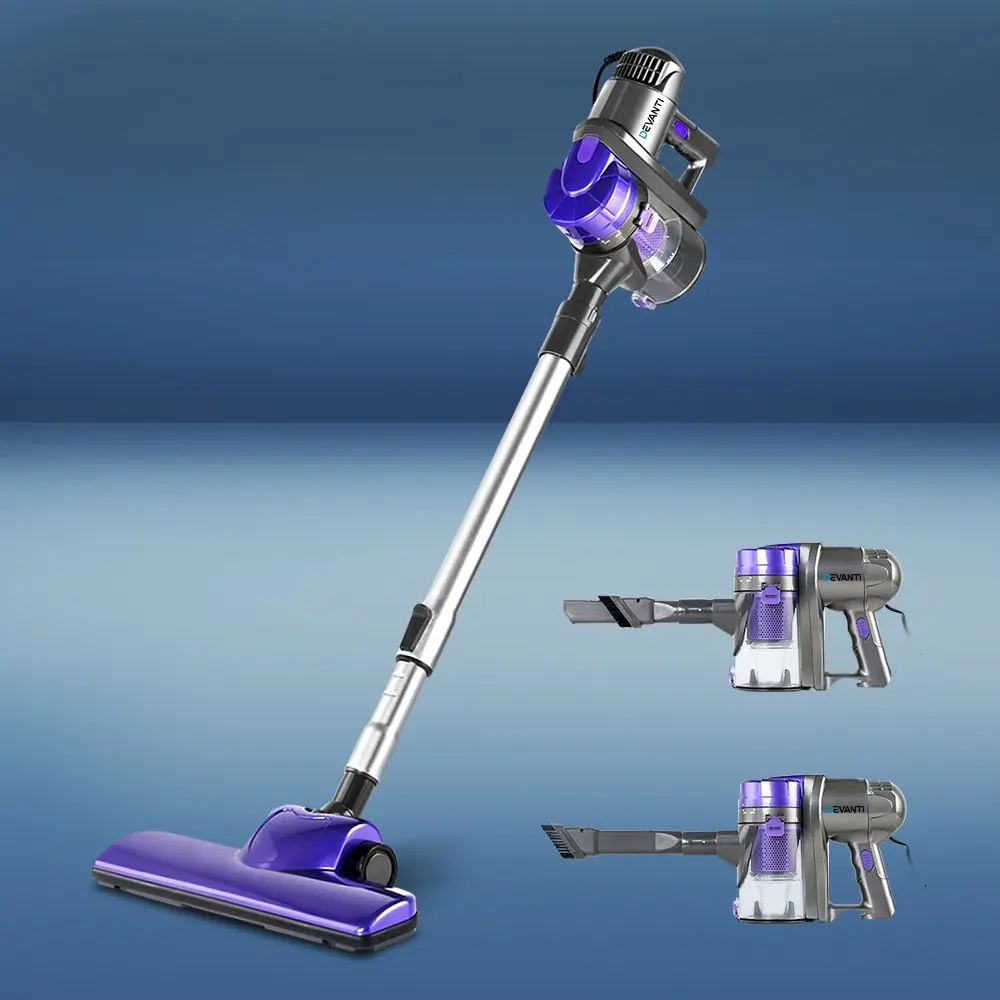 Devanti Handheld Vacuum Cleaner Stick Handstick Bagless Corded Car Vac Purple 3 Devanti Handheld Vacuum Cleaner Stick Handstick Bagless Corded Car Vac Purple