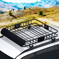 Giantz Universal Car Roof Rack Basket Luggage Carrier 111cm