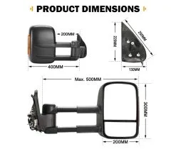 San Hima Pair Extendable Towing Mirrors For Toyota Hilux 2005-2015 -Carbon Offroad Sales 1p2da 3Rh7VH9AlyPLu8qunh0