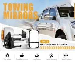 San Hima Pair Chrome Extendable Towing Mirrors For Isuzu D-MAX MY2012-MY2019 -Carbon Offroad Sales 3iF5sQ93gw0ELwQre1jQp RRA