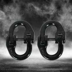 Traderight 2PCS Tow Hitch Hammer Lock Grade 80 Safety Chain Link Coupler 5.3T -Carbon Offroad Sales 5EdslYVUlkn3JJUJ494TOV Xk