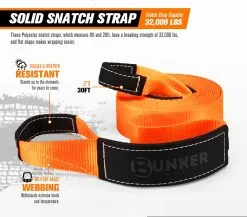 Bunker Indust 9Mx22MM Recovery Rope Tow Strap + 7PC Recovery Kit Off Road Gear 4x4 16 Bunker Indust 9Mx22MM Recovery Rope Tow Strap + 7PC Recovery Kit Off Road Gear 4x4 -Carbon Offroad Sales 5ZFH7962NIINfmPALhJLDG2SY 1
