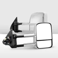 San Hima Pair Extendable Towing Mirrors For Nissan Patrol GU Y61 1997- 2016