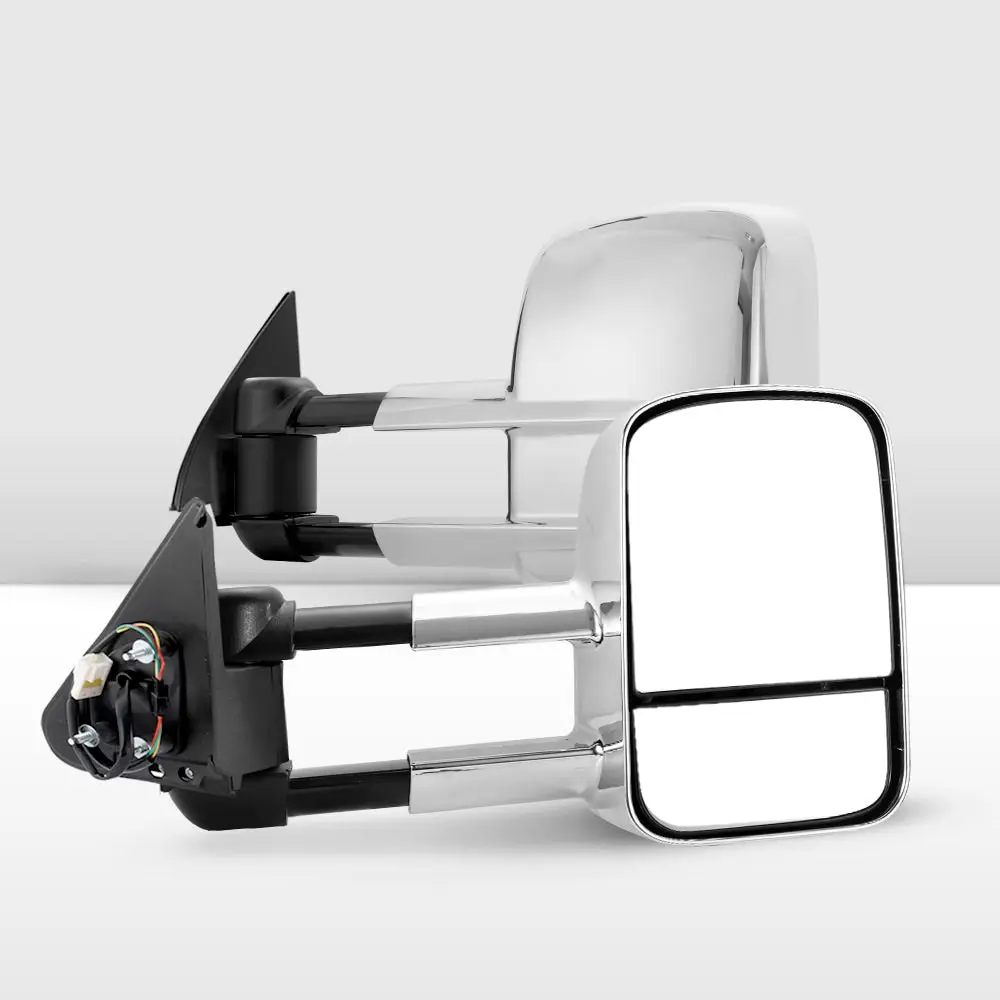 San Hima Pair Extendable Towing Mirrors For Nissan Patrol GU Y61 1997- 2016 3 San Hima Pair Extendable Towing Mirrors For Nissan Patrol GU Y61 1997- 2016