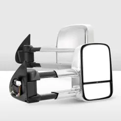 San Hima Extendable Towing Mirrors Fit Mitsubishi Triton MQ/MR 2015 - ON Chrome