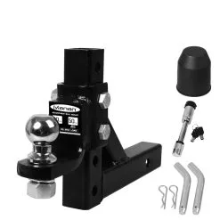 Manan Adjustable Tow Bar Tongue Hitch 50MM Ball Towbar Drop Trailer Caravan 4WD