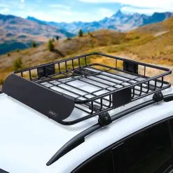 Giantz Universal Roof Rack Basket Car Luggage Carrier Steel Vehicle Cargo 112cm -Carbon Offroad Sales 7fRYZleTZekk2eHMhxypsd1JQ