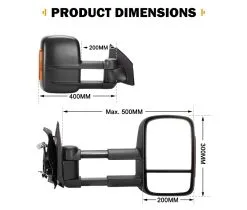 San Hima Extendable Towing Mirrors For Mazda BT-50 2012 To Mid-Year -Carbon Offroad Sales 7gJ qRi6ElvYmerDtc5mlQPfk