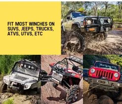 FIERYRED Winch Rope 10Mm X 30M Synthetic Rope -Carbon Offroad Sales 7qM 5y7uJ0yaGBNokZa5cgdHU