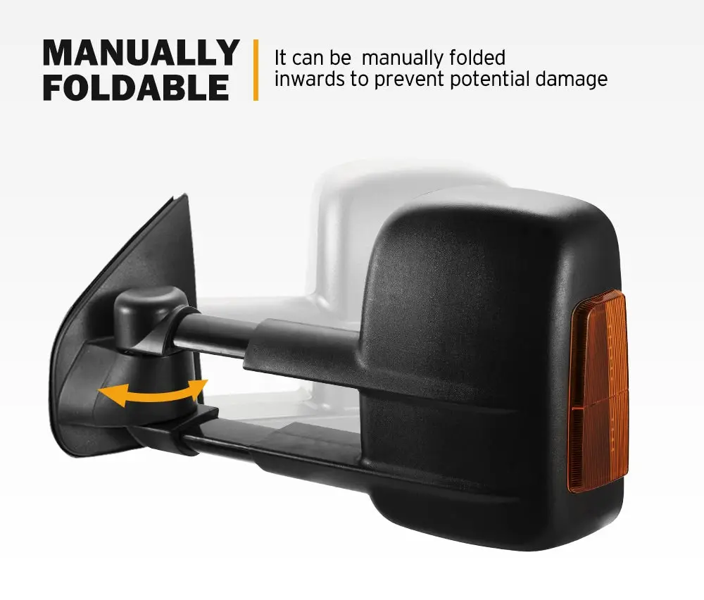San Hima Pair Extendable Towing Mirrors For Holden Colorado7 MY2013-MY2016 Black Pair 9 San Hima Pair Extendable Towing Mirrors For Holden Colorado7 MY2013-MY2016 Black Pair - Image 7