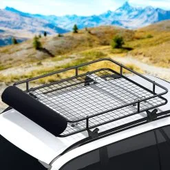 Giantz Universal Car Roof Rack Basket Luggage Carrier 123cm
