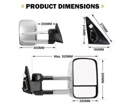San Hima Pair Extendable Towing Mirrors Fit Toyota Landcruiser 100 Series 1998-2007 -Carbon Offroad Sales 9hcYKBLRrx8jUyMZDagMTPodY