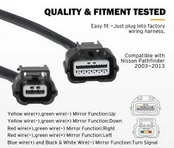 San Hima Pair Extendable Towing Mirrors For Nissan Pathfinder MY 2003-2013 Black -Carbon Offroad Sales APGFvY3mgnQ FVyoMJAh8TX3g