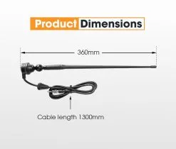 San Hima UHF Radio Antenna AM/FM Black Rubber Duck Suits Car 4X4 -Carbon Offroad Sales BlBgH1Yx PxryL3dhiURFVf9o