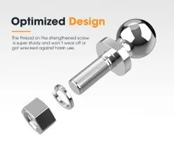 San Hima Adjustable Drop Towbar Tow Bar Ball Mount Tongue 2" Hitch -Carbon Offroad Sales Bv8Urrdtt8nP DD4l375Yg5M8