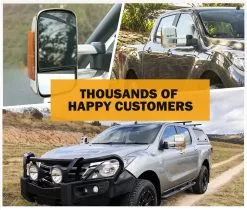 San Hima Pair Extendable Towing Mirror For Mazda BT-50 2012 To Mid-Year 2020 W/ Indicators -Carbon Offroad Sales BwFvwZZU7CGFTcP xWyJU9pv0