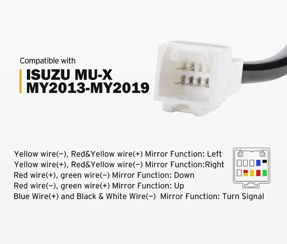 San Hima Pair Chrome Extendable Towing Mirrors For Isuzu MU-X MY2013-MY2019 11 San Hima Pair Chrome Extendable Towing Mirrors For Isuzu MU-X MY2013-MY2019 - Image 9