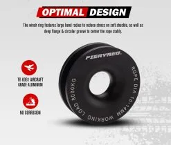 Fieryred 15T Soft Shackle + 8T Recovery Snatch Ring Recovery Kit -Carbon Offroad Sales Dm0JQuebxTOwzLb hlTZJhBE