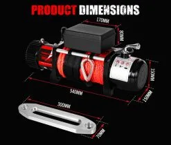 FIERYRED Wireless 14500LBS 12V Electric Winch Synthetic Rope 21 FIERYRED Wireless 14500LBS 12V Electric Winch Synthetic Rope -Carbon Offroad Sales EP4p2L6kGWLqM8KRiEmR107vQ