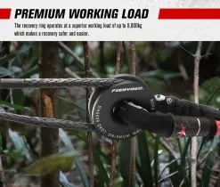 Fieryred Recovery Kit Tow Rope 22mm X 9m Soft Shackle 15T Snatch Block -Carbon Offroad Sales ETT gqQBek70KHROQJ3PmDzXA 2