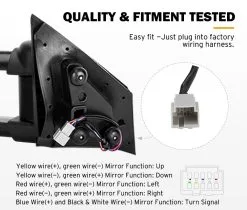 San Hima Pair Extendable Towing Mirror For Mazda BT-50 2012 To Mid-Year 2020 W/ Indicators -Carbon Offroad Sales FCvvbriOaEhZT3KprugCYjrDw