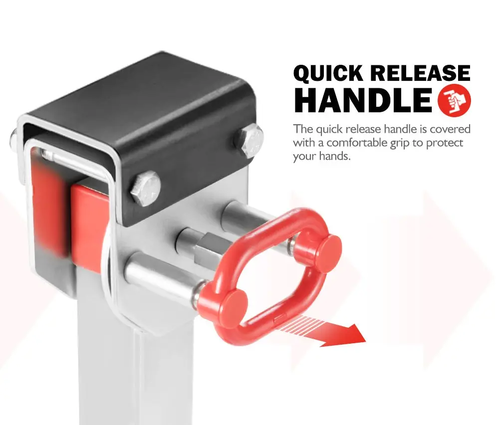 San Hima 2x 590MM Corner Legs Drop Down W/Handle Steel Base 1500LBS 7 San Hima 2x 590MM Corner Legs Drop Down W/Handle Steel Base 1500LBS - Image 5