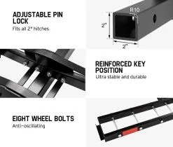 San Hima Steel Motorcycle Carrier Motorbike Rack Dirt Bike Ramp 2″ Towbar Steel -Carbon Offroad Sales GvGGgolaL6BLJEdZ7RMLdRMXM