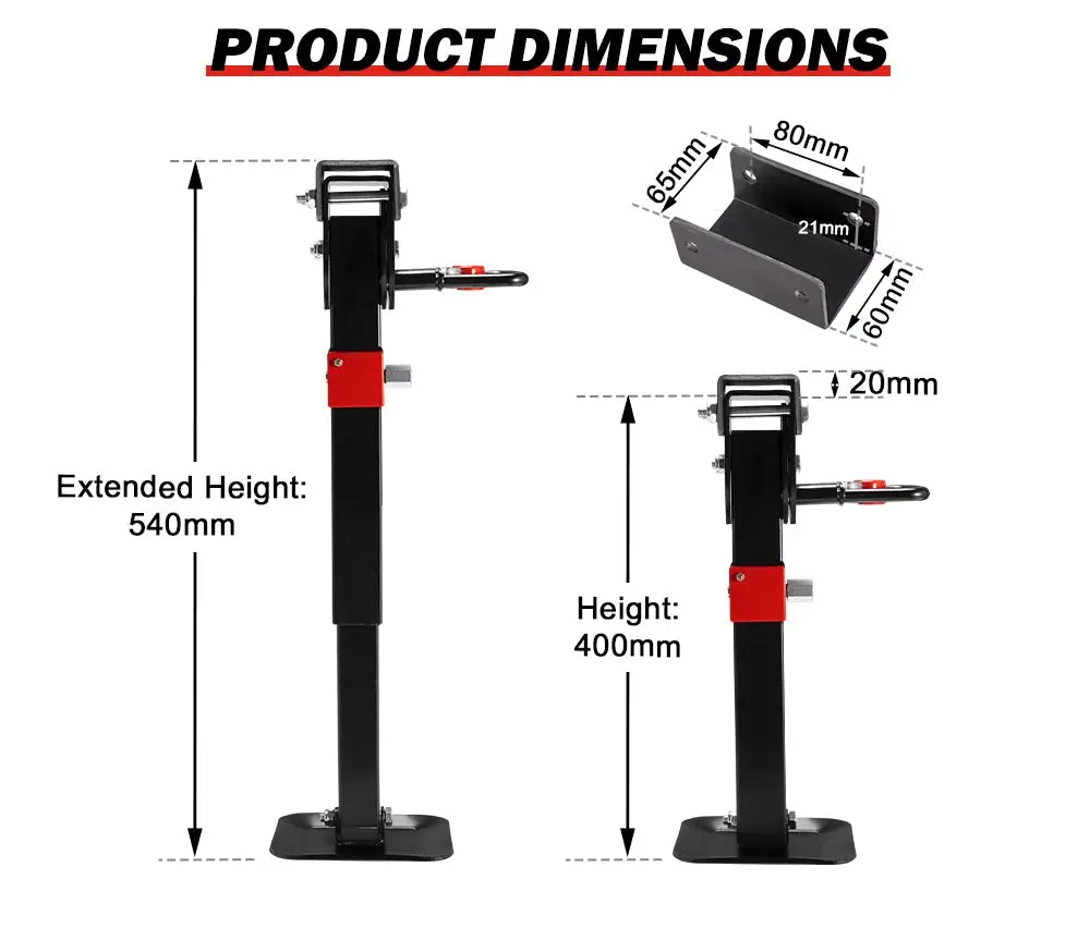 San Hima 4x 400mm Corner Legs Drop Down W/Handle Steel Base 1200LBS 12 San Hima 4x 400mm Corner Legs Drop Down W/Handle Steel Base 1200LBS - Image 10