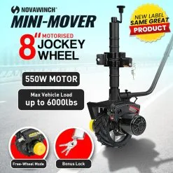 Rigg Gen2 12V 550W Electric Motorised Jockey Wheel Mini Mover - Black -Carbon Offroad Sales IbngnAQh NzrAvjutn6O10LKs