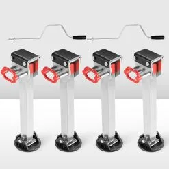 San Hima 4x 740MM Drop Down Corner Legs 1500LBS Caravan Camper Trailer Stabilizer