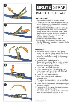 Pro Ready PROREADY Ratchet Tie Down Strap 5m X 25mm 10 Pro Ready PROREADY Ratchet Tie Down Strap 5m X 25mm -Carbon Offroad Sales K6WARA6al0uRhCp1APqfXOo38