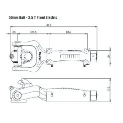 ALKO AL-KO 3.5T Off-Road Ball Coupling For Trailers Caravans Electric Brake -Carbon Offroad Sales KXT51MbpQcBYFTHD qHjde1bA