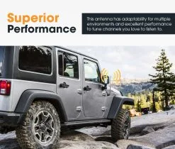 San Hima UHF Radio Antenna AM/FM Black Rubber Duck Suits Car 4X4 -Carbon Offroad Sales KjTe81 u26EtY2KRd00Yk7oKA