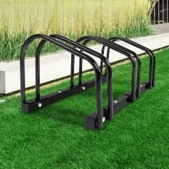 Giantz 1-3 Bike Floor Parking Rack Instant Storage Stand Bicycle Cycling Portable Racks Black -Carbon Offroad Sales LBjV 5WffKDjBhTZXjlIOUpzE