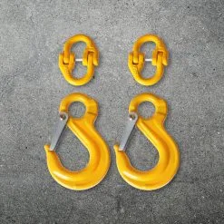 2x Traderight Eye Sling Hook Hammer Lock Chain Connector Kit Caravan Trailer With Connectors -Carbon Offroad Sales LFJ m506ixunHAQ 2FFhbV6c0