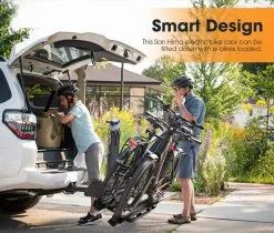 San Hima Bicycle Carrier 2 E-Bike Rack Bike Car Rack 2" Hitch Mount Steel 4x4 -Carbon Offroad Sales MVj40vzeWd0NZir6bucG8KcQk