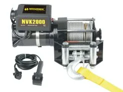 Novawinch K Series Nvk2000 2000lb Electric Winch 12v With Steel Cable For Recovery Utility Atv 4wd
