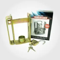 Kaiser Boating Heavy Duty Trailer Tow Ball Coupling Lock ON/OFF With Padlock