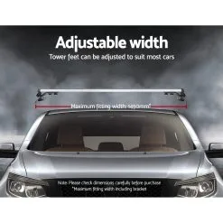 Giantz Universal Silver Adjustable Car Roof Rack 1450mm Cross Bars Aluminium 90kg Load Carrier 13 Giantz Universal Silver Adjustable Car Roof Rack 1450mm Cross Bars Aluminium 90kg Load Carrier -Carbon Offroad Sales OmWdjUSyqxf1lRbA8xRHErINk
