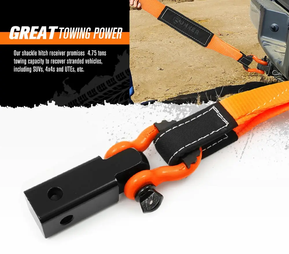 Bunker Indust 9Mx22MM Recovery Rope Tow Strap + 7PC Recovery Kit Off Road Gear 4x4 11 Bunker Indust 9Mx22MM Recovery Rope Tow Strap + 7PC Recovery Kit Off Road Gear 4x4 - Image 9