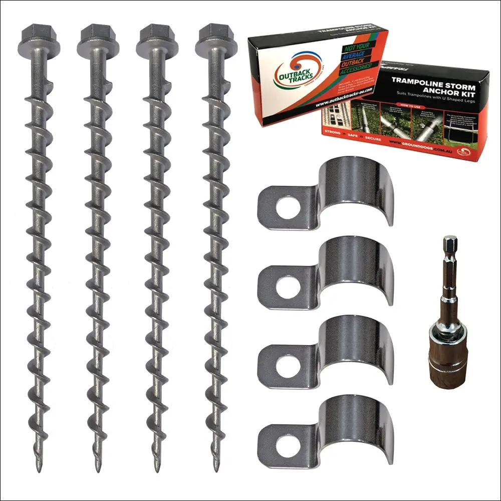 Outback Tracks Trampoline Storm Anchor Kit 3 Outback Tracks Trampoline Storm Anchor Kit