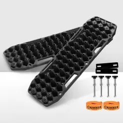 Bunker Indust Recovery Tracks 10 Tons Black + Mounting Pins Truck Roof