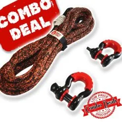 Carbon Offroad Carbon 4m 14000kg Bridle Recovery Rope And 2 X Bow Shackle Combo Deal -Carbon Offroad Sales Pzr qantAeROSYYGxV61uA s0
