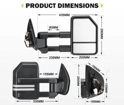 San Hima Pair Extendable Towing Mirrors For Isuzu D-MAX MY2012-MY2019 With Indicator -Carbon Offroad Sales Q1 BQzjmUT GLE2vkIrd5dhOM 1