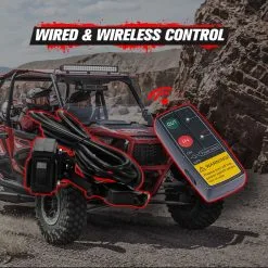 Fieryred 4500LBS/2041KG Wireless 12V Electric Winch Synthetic Rope Boat Atv 4WD -Carbon Offroad Sales QOS0J8Xbd3VfvaVirfGF06jeo