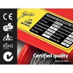 Giantz Electric Hoist Winch Crane 300/600KG Rope Tool Remote Chain Lifting Cable -Carbon Offroad Sales REdkVkN3kPeYIP5L05DlBLSHM