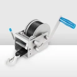 Fieryred Hand Winch 3000kg/6615lbs 3 Speed 8m Webbing Strap Car Boat