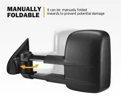 San Hima Pair Extendable Towing Mirrors For Mitsubishi Triton MQ/MR 2015 - ON Black -Carbon Offroad Sales Rq39pl teIGJ6Mvb228SpPPgg